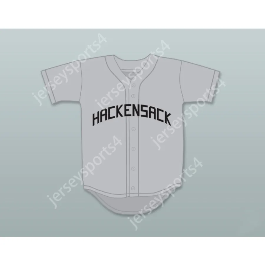 Monty Brewster 35 Hackensack Bulls Grey Baseball Jersey Brewster'sMillions Stitched