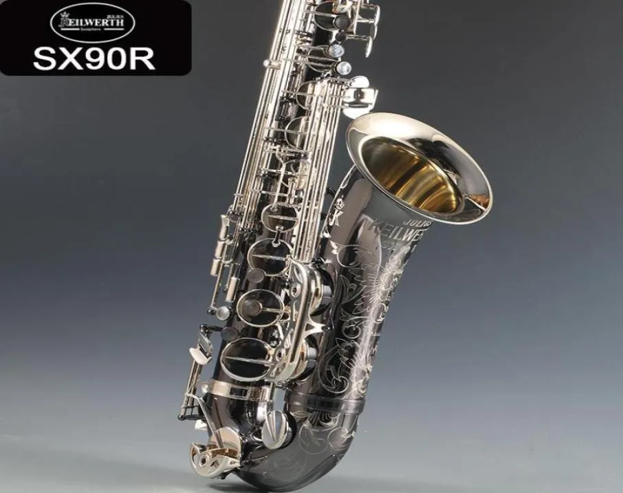 professional Germany JK SX90R Keilwerth Tenor saxophone Black Nickel Tenor Sax Top Musical instrument With Case 95 Copy8081194