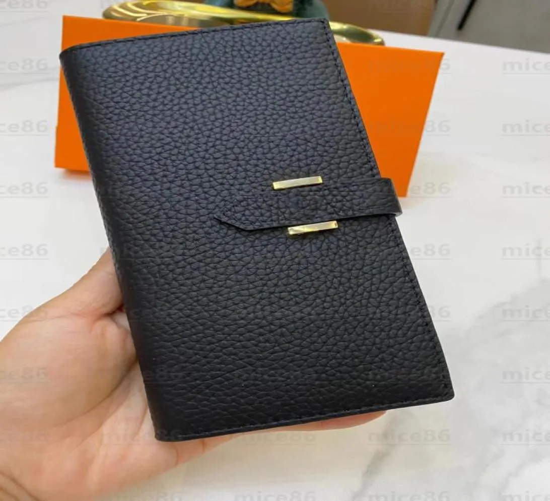 Portafogli autentici di alta qualità Portafoglio porta borse di lusso designer di borse di moda maschile femminile039 per portatette di carta nera LO8375698
