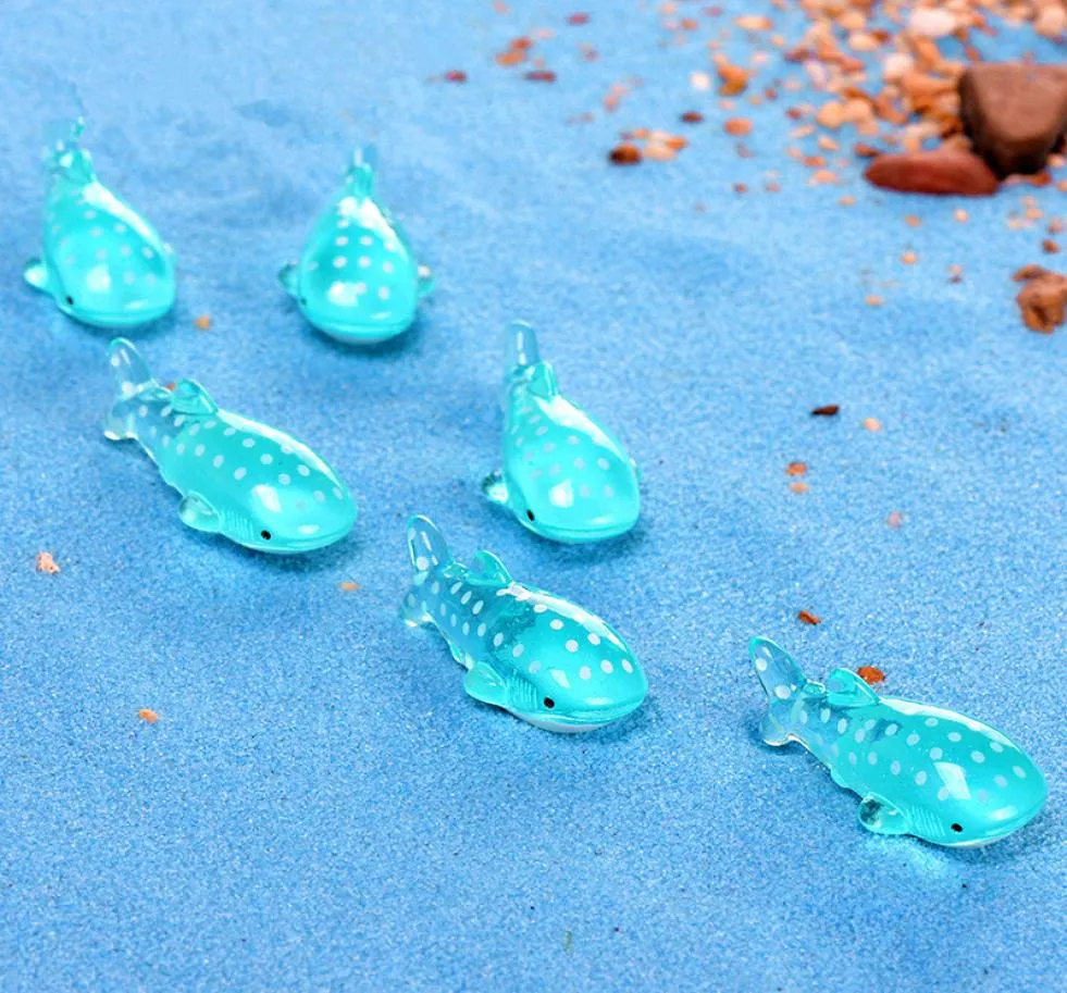 10pcslot Garden Decoration Mini Fish dolphins figrine diy sea sea animal mini chation miniature figurines micro landscape terrarium ornamen7044192