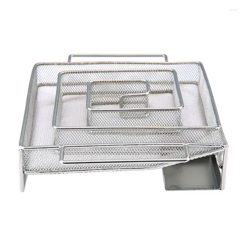 Tools Square Stainless Steel Smoker Box Barbecue Sawdust Bacon Tool Outdoor Camping Accessories
