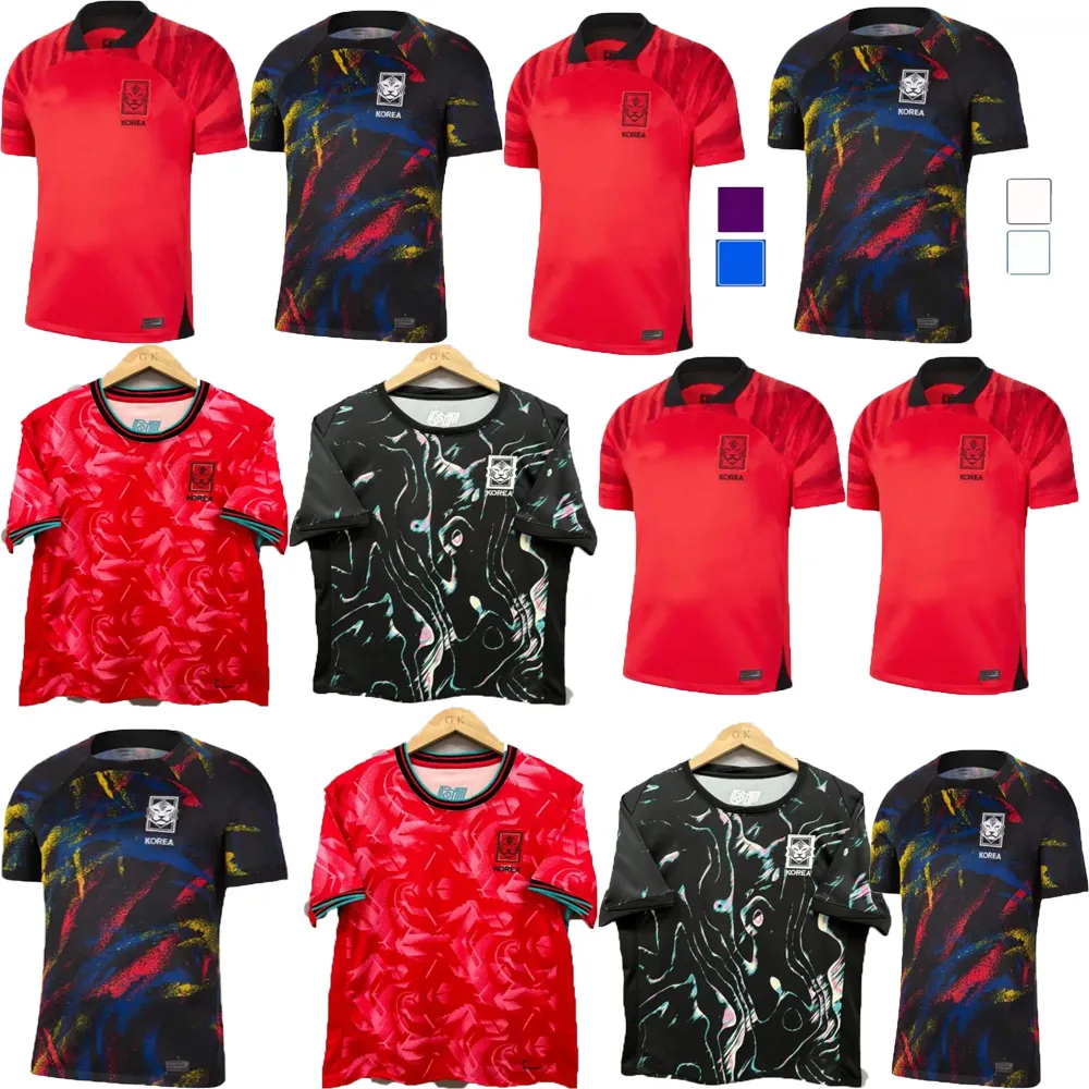 24/25 Sydkorea Högkvalitativ Hot Selling Soccer Jerseys Men Kids Kit H M Son National Team Hwang Lee 23 24 Fan Version Football Shirt Training Uniform