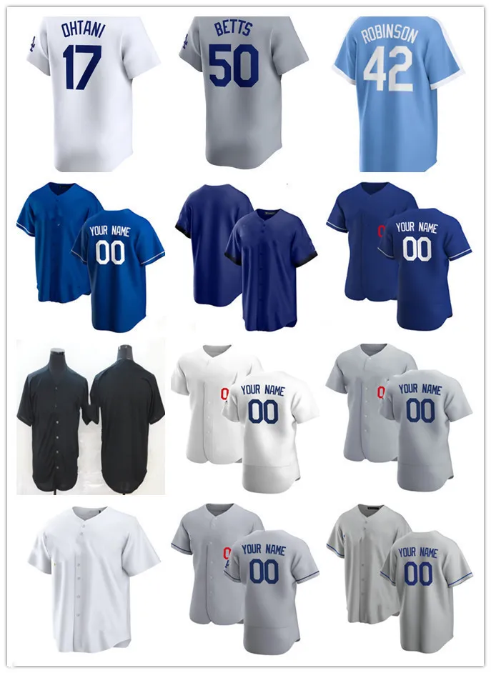 Jackie Robinson Fernando Valenzuela Clayton Kershaw Mookie Betts Shohei Ohtani Will Smith Max Muncy Teoscar Hernandez Gavin Lux Freddie Freeman Beyzbol Jersey