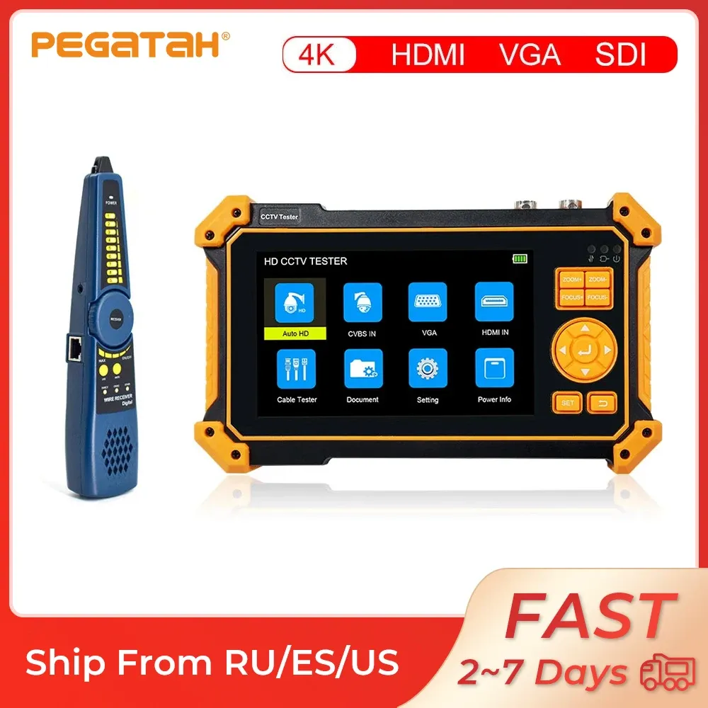 Display 5inch mini -monitor CCTV -tester AHD Monitor HDMI VGA SDI RS485 UTP Tester CCTV voor 8MP AHD CVI TVI SDI CCTV CAMERTESTER