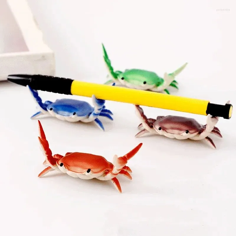 Stockage de cuisine Facile à tenir un porte-stylo de crabe à haltérophilie simulation de couleur vive pour les fournitures de bureau des étudiants