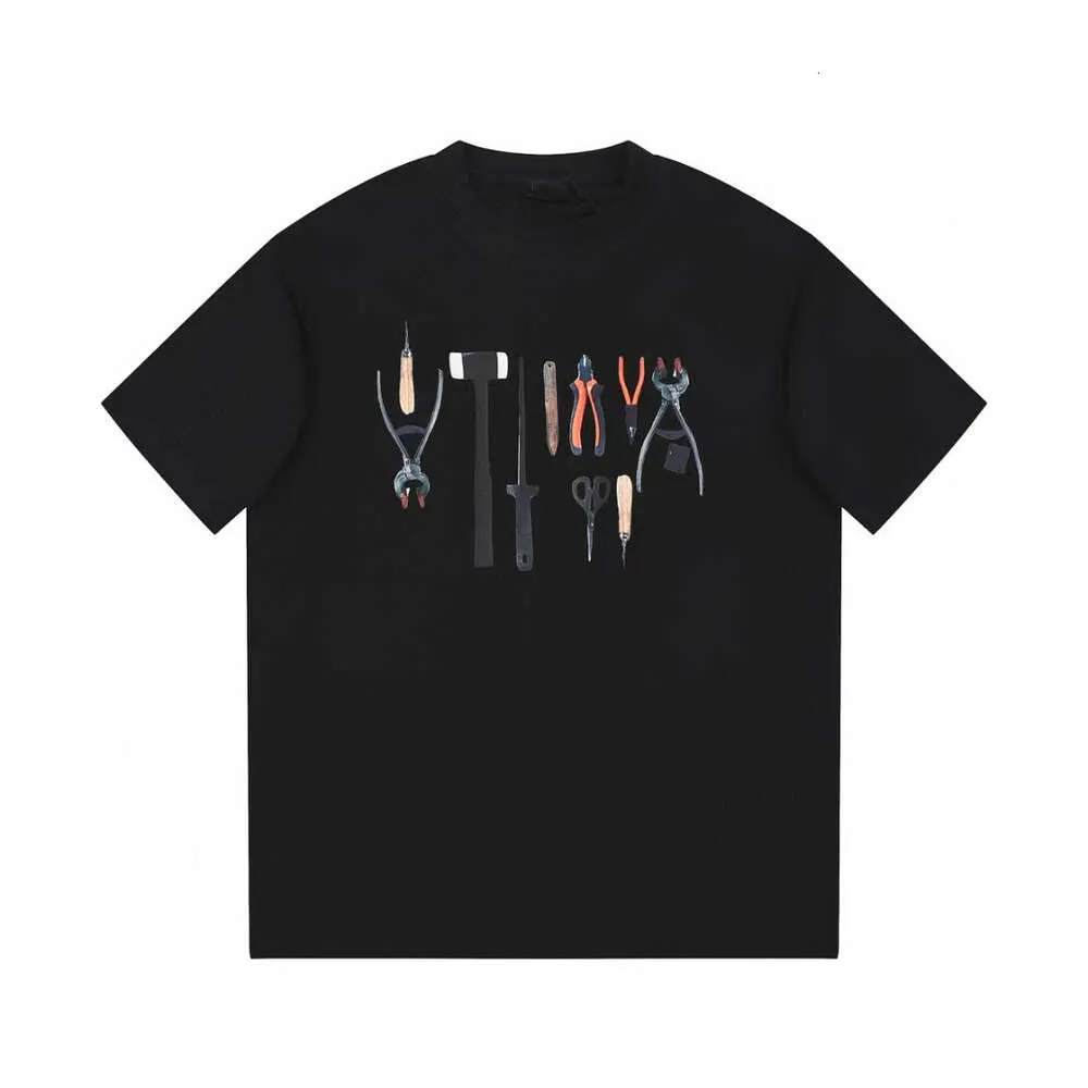 Korrekt och verifierad version av 2024 Summer Luxury Tool Mönster Kort ärm T-shirt för både män och kvinnor