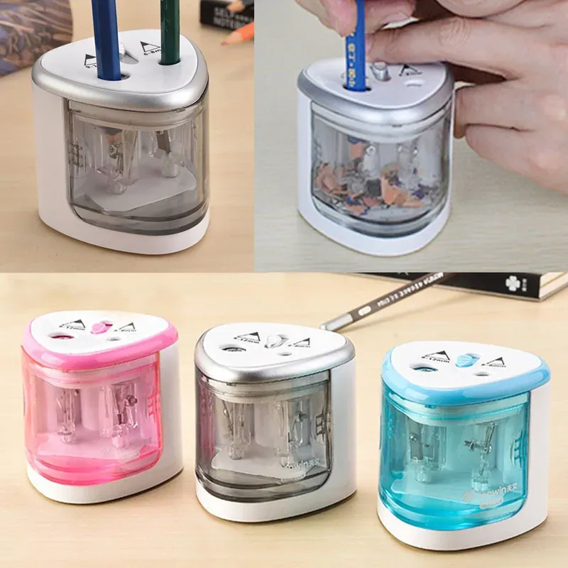 Sharpeners 2019 Automatic Pencil Sharpener Stationery Electric Pencil Sharpener Pen Knife Student School Supplies Office Christmas Gift