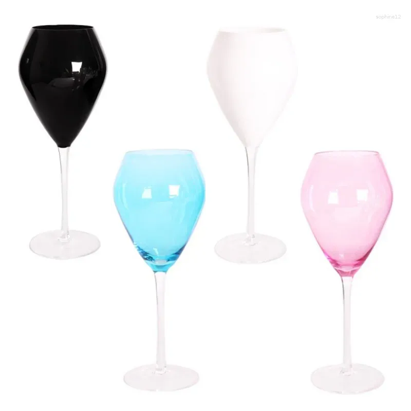 Kieliszki do wina 500-600 ml Kontrast Trend Art Art ręcznie robione kryształowy szklan