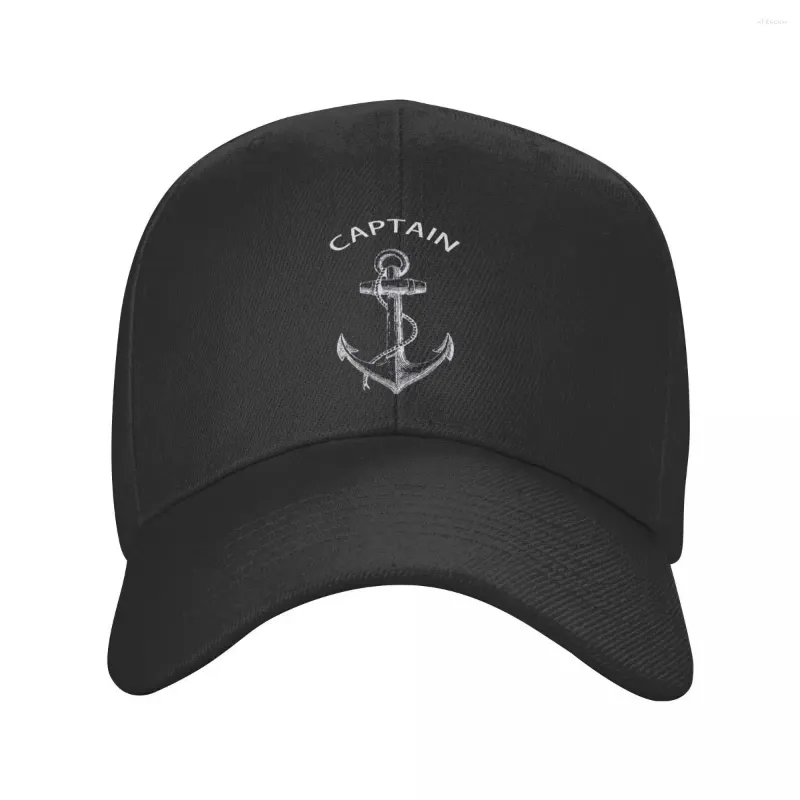 Ball Caps Personalized Captain Anchor Baseball Cap Hip Hop Women Men's Adjustable Nautical Sailor Adventure Dad Hat Summer