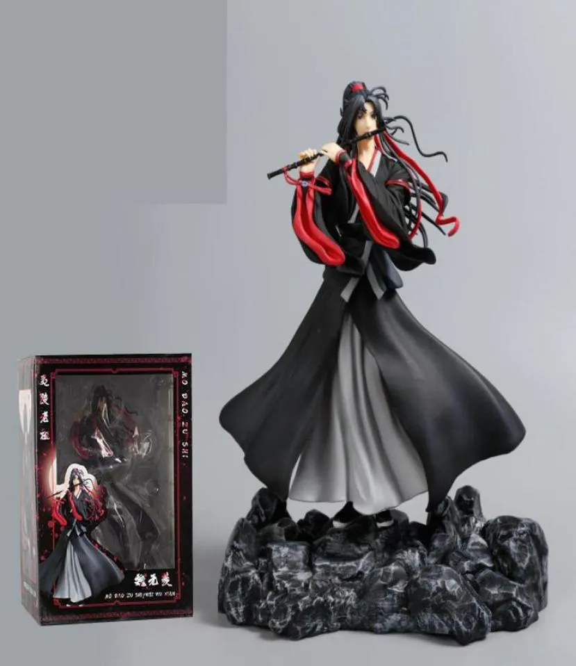 Mo Dao Zu Shi Anime Figue Wei wuxian yi ling lao zu figurine lan wangji pvc figura kolekcjonerska modelu zabawka lalka 27cm K84177146