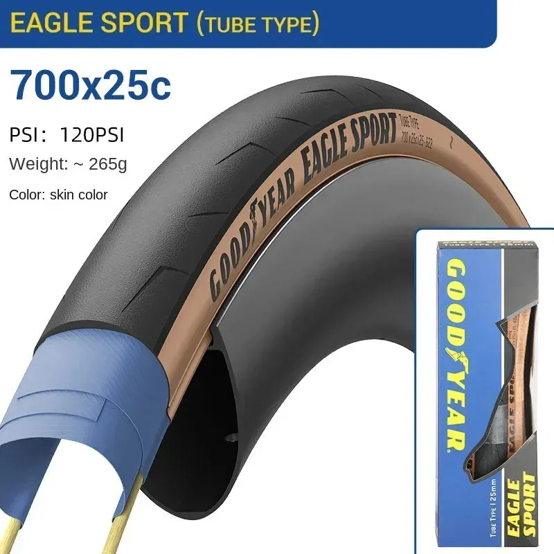 Eagle Sport Road Bicycle Tire Carsing 700C 25C Racing Open Accessesies Accessories Bike Tire 240325
