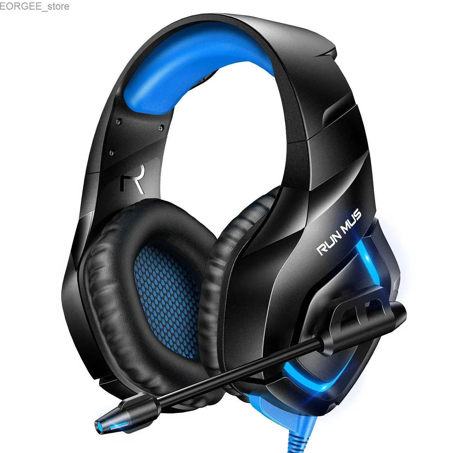 Wired Gaming Headset Over-Ear Headphones with Mic, RGB LED - Main Image