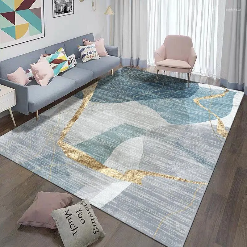 Tapijten Noord -Europa is bedekt met mooie eenvoudige moderne woonkamer salontafel banket tapijt slaapkamer beddeken