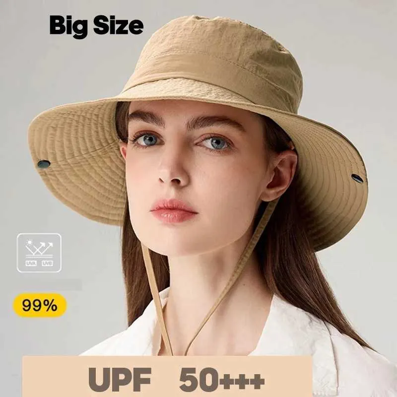 Wide Brim Hats Bucket 2024 Summer Light Thin Sun hat Women Hat uv Protection Bonnie Outdoor Fishing Hiking Fisherman Q240403