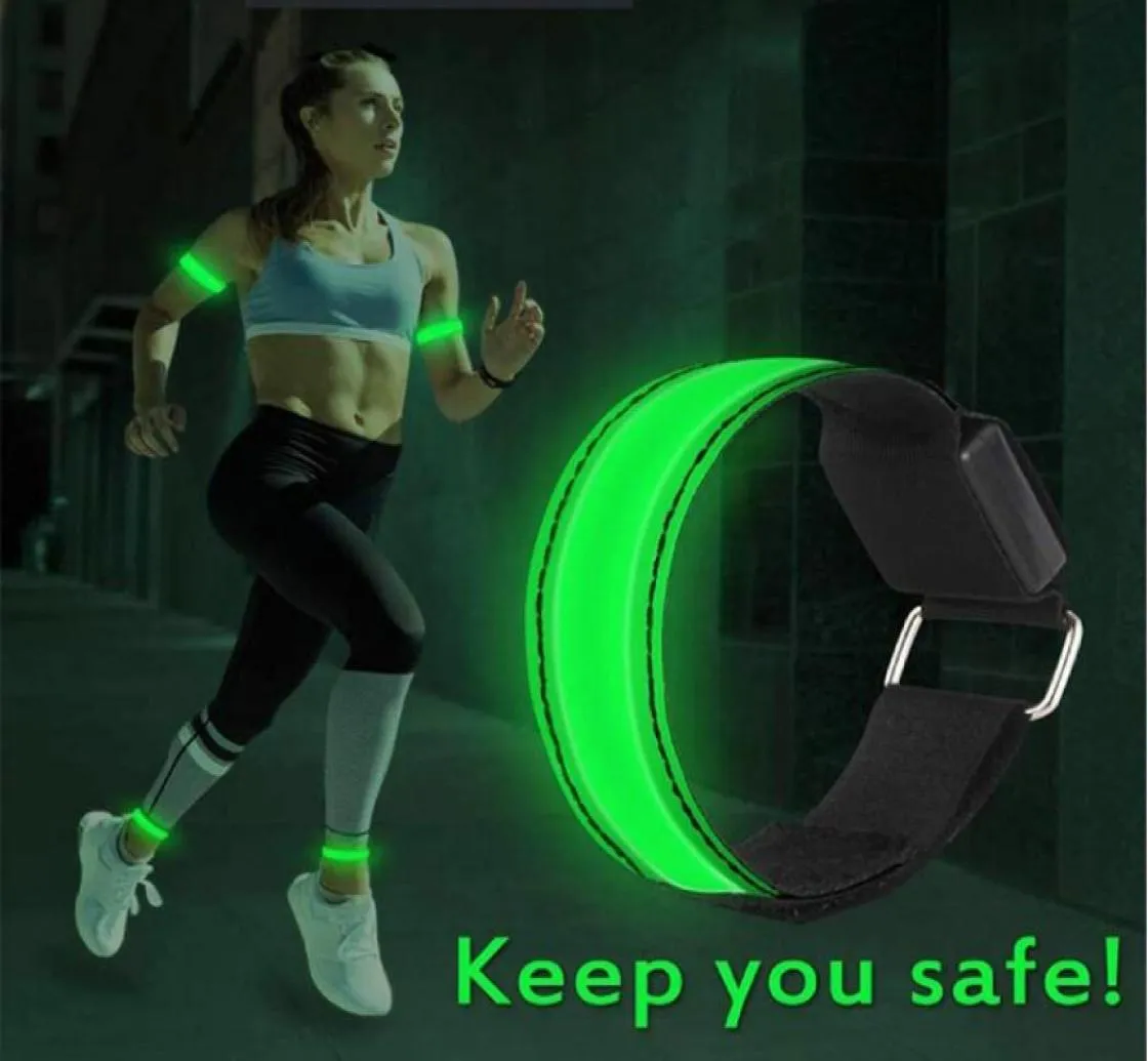 LED Luminous Arm mit Outdoor -Sportbeleuchtungshandgelenkriemen mit einem einzigen Blitzarm kann individuelles Logo -Armband1464465 sein