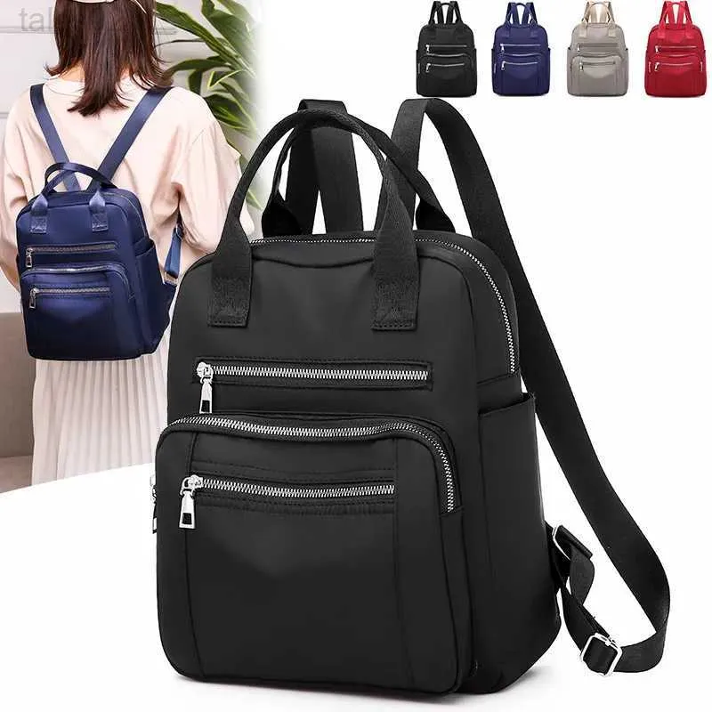 Multi-function Bags Vento Marea Womens Backpack 2020 Travel Leisure Waterproof Shoulder Bag Large Capacity Oxford Rucksack Black Wallet yq240407