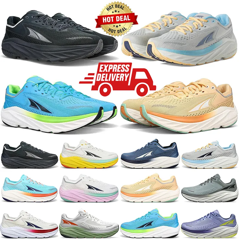 Altra via les chaussures de course Olympus pour hommes femmes extérieurs noirs bleu hommes entraîneurs féminins baskets taille 36-47 qualité