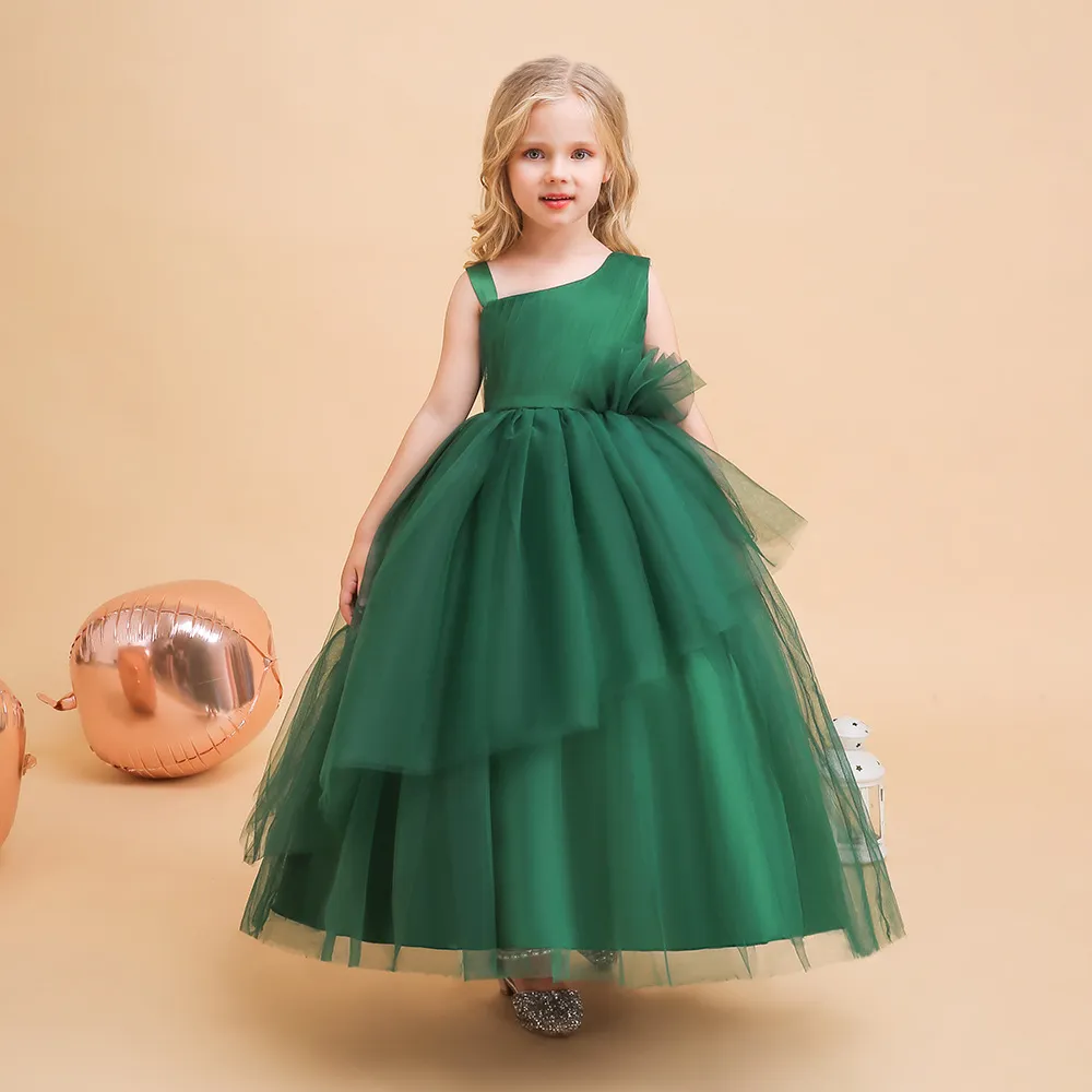 open lace back dress Stretch Lace Tulle Girl Party Dress Plus Size by AS420+ Kids Dream main image 0