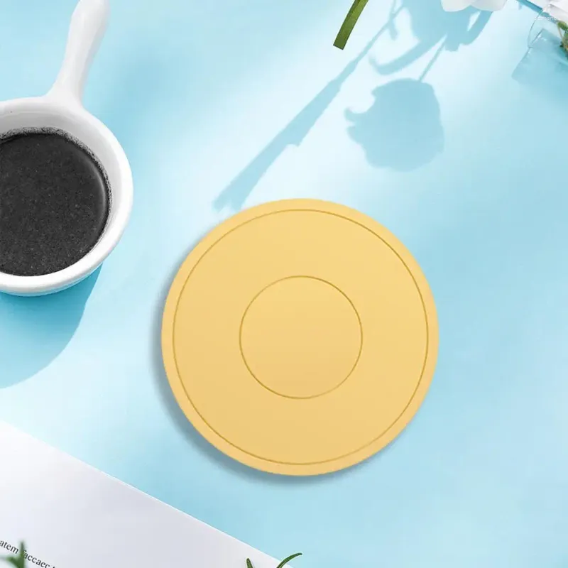 Table Mats Non-slip Heat-resistant Silicone Coasters For Kitchen Countertop Protection Round Pot Holder Coffee Mug