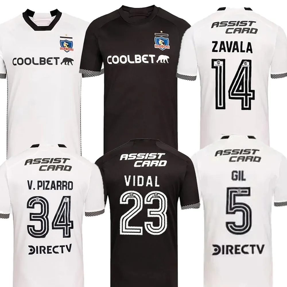 Maglie da calcio 24-25 COLO-COLO Shirt di qualità tailandese Yakuda 9 Lucero 8 Pavez 7 Palacios 16 Opazo 36 Solari 11 Bolados Sports Wholesale Dhgate