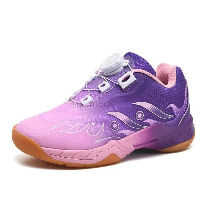 Kids Athletic Training Shoes Lightweight Purple Sneakers for