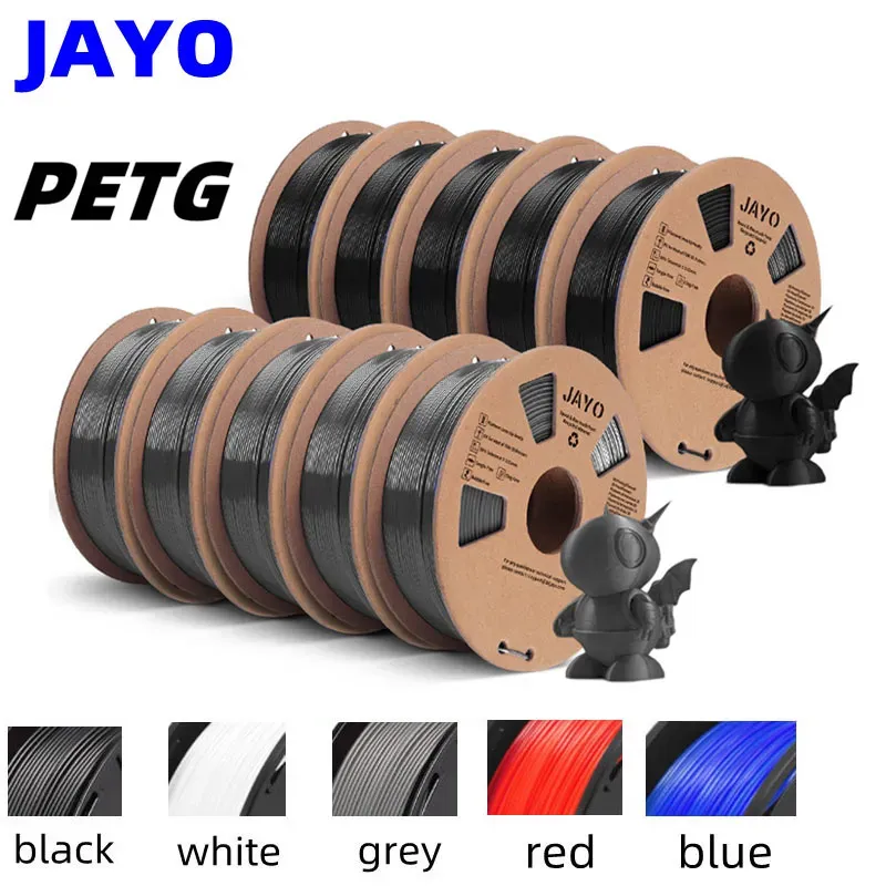 MICE 3D PETG FILAMENT 1,75 mm pour imprimante de filament 3D 1kg / 2 kg / 5 kg / 10 kg Excellente ténacité 100% pas de bulle pour le stylo d'imprimante 3D