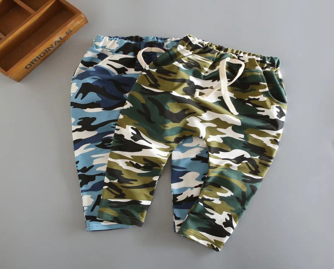 Cotton Children Harem Pants for Baby Boys Camouflage Trousers Kids Casual Pants Blue Green Army Camo 2019 Girls Pants4229463