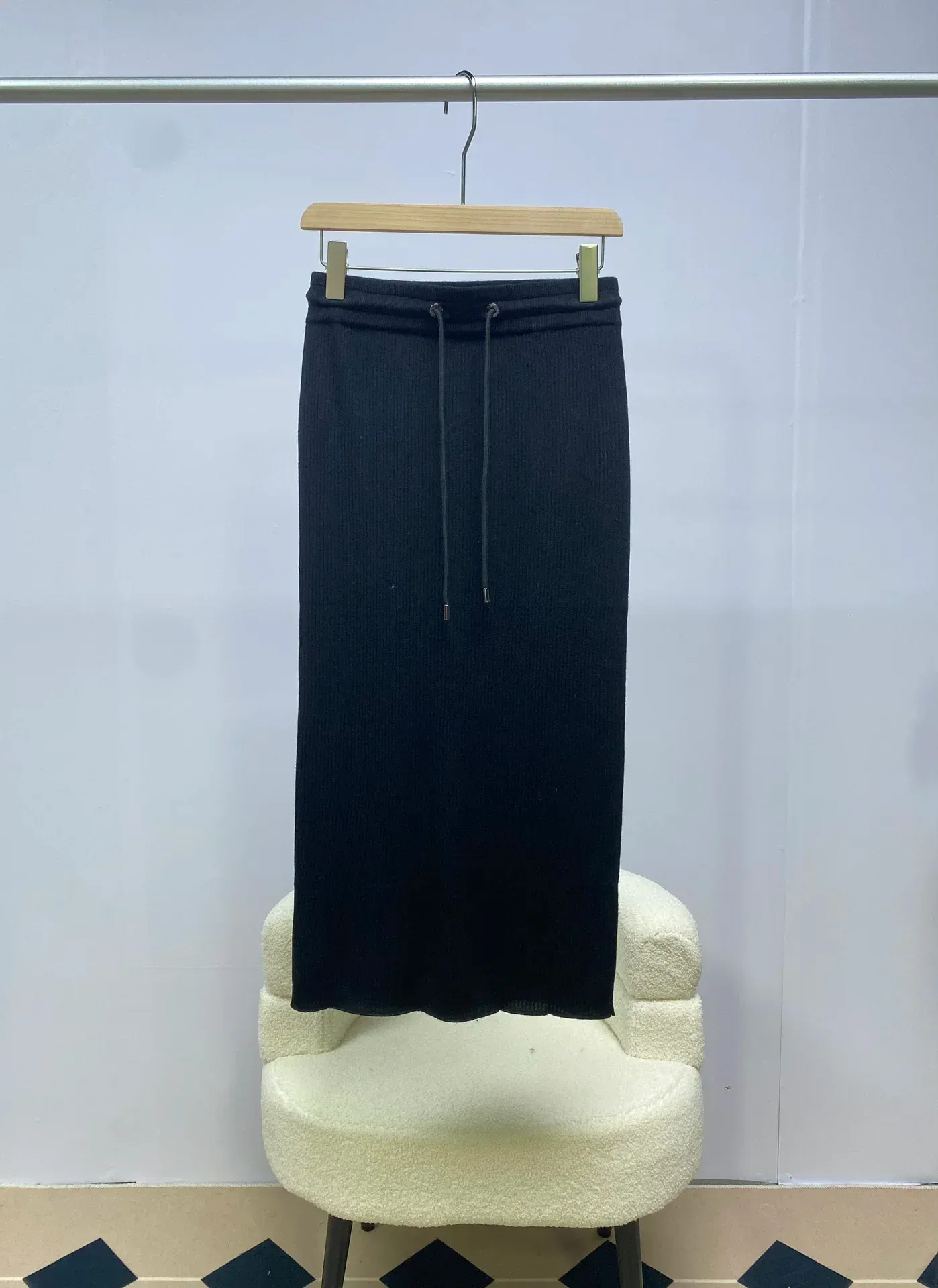 Luxury Elegant Women's Skirts 2024Women's Wool High waisted drawstring elasticity fashion sexy Women's Beautiful buttocks Skirts