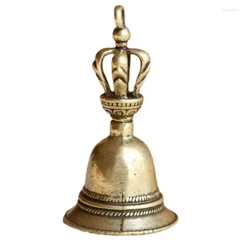 Party Supplies 1pc Tibetan Bronze Bell Antieke kerstboom Pendant Brass Handicraft Magic Wind Shui Feng Bells voor decoratie