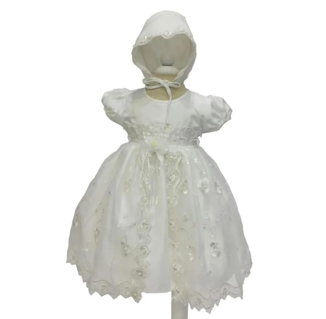 Newbron 아기 여학생 세례식 가운 유아 여자 레이스 생일 파티 드레스 아기 흰색 웨딩 투투 드레스 2pcs 여자 옷 1844963