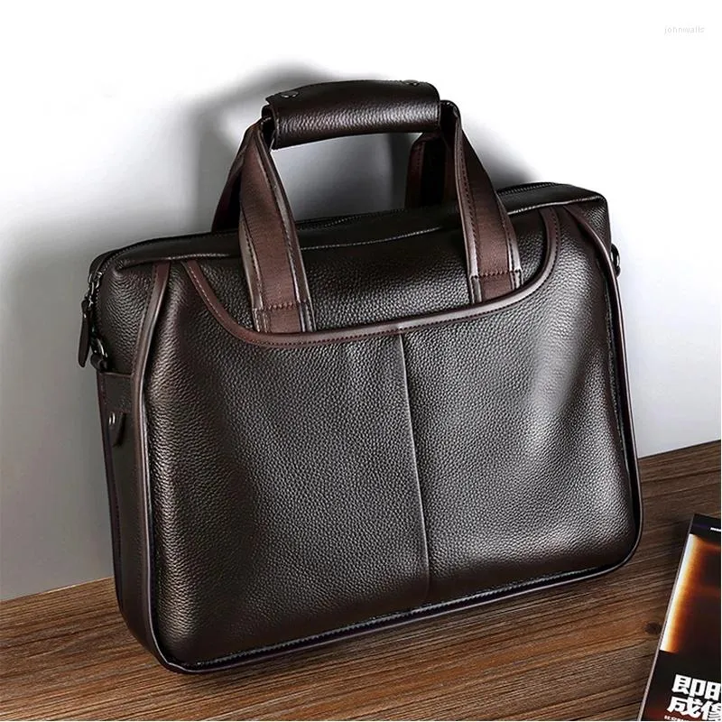 Mots de maltructeurs Brand Man Sac authentique en cuir mallette Men Men Business Handbag Messenger Sacs Male Vintage Men's Brasseur