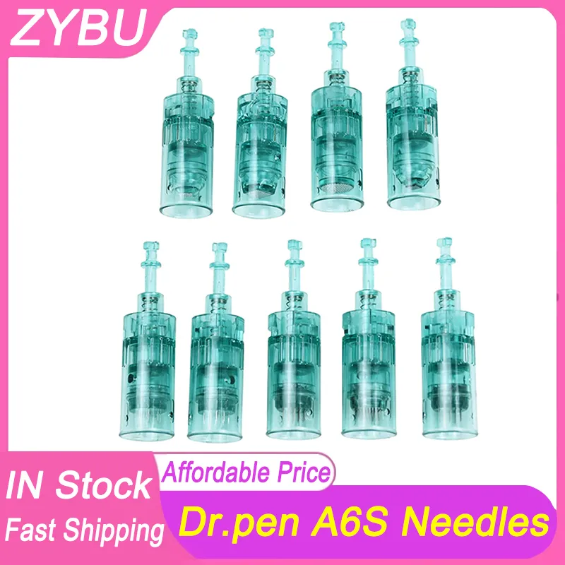 Bayonet -patron för Dr. Pen A6S Derma Pen Round Nano Needle Cartridges 11/16/24/36/42 Pin Nano 3D 5D Pins Dermapen Ersättning MTS Tips Micro Needling Head 50 PCS