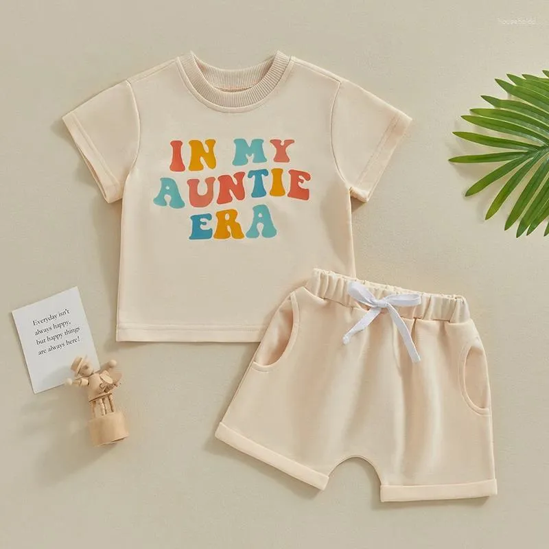 Set di abbigliamento per ragazzi nato per ragazzi cortometri a maniche corte t-shirt abito casual abiti estivi per bambini