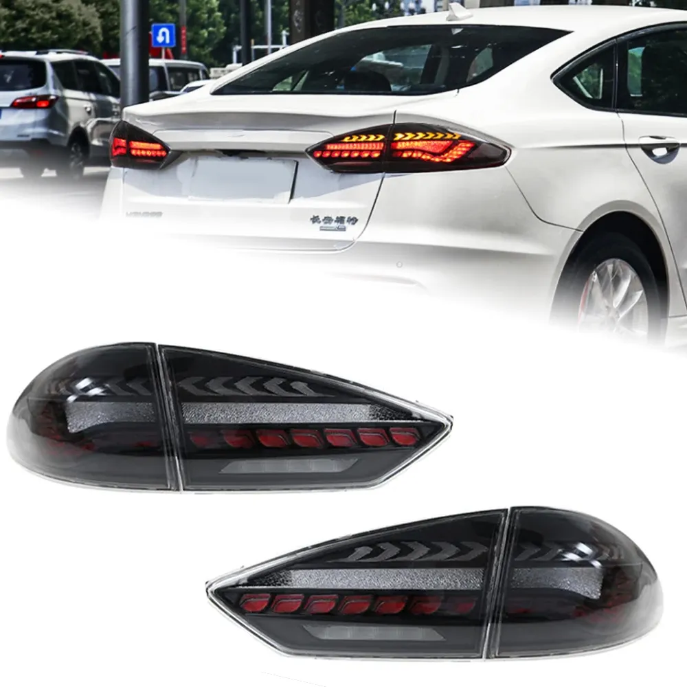 Lumière de voiture pour Ford Mondeo 20 19-20 21 Fusion Taillaves LED DRL Projecteur Lens Signal de virage dynamique lampe arrière à la soupçon