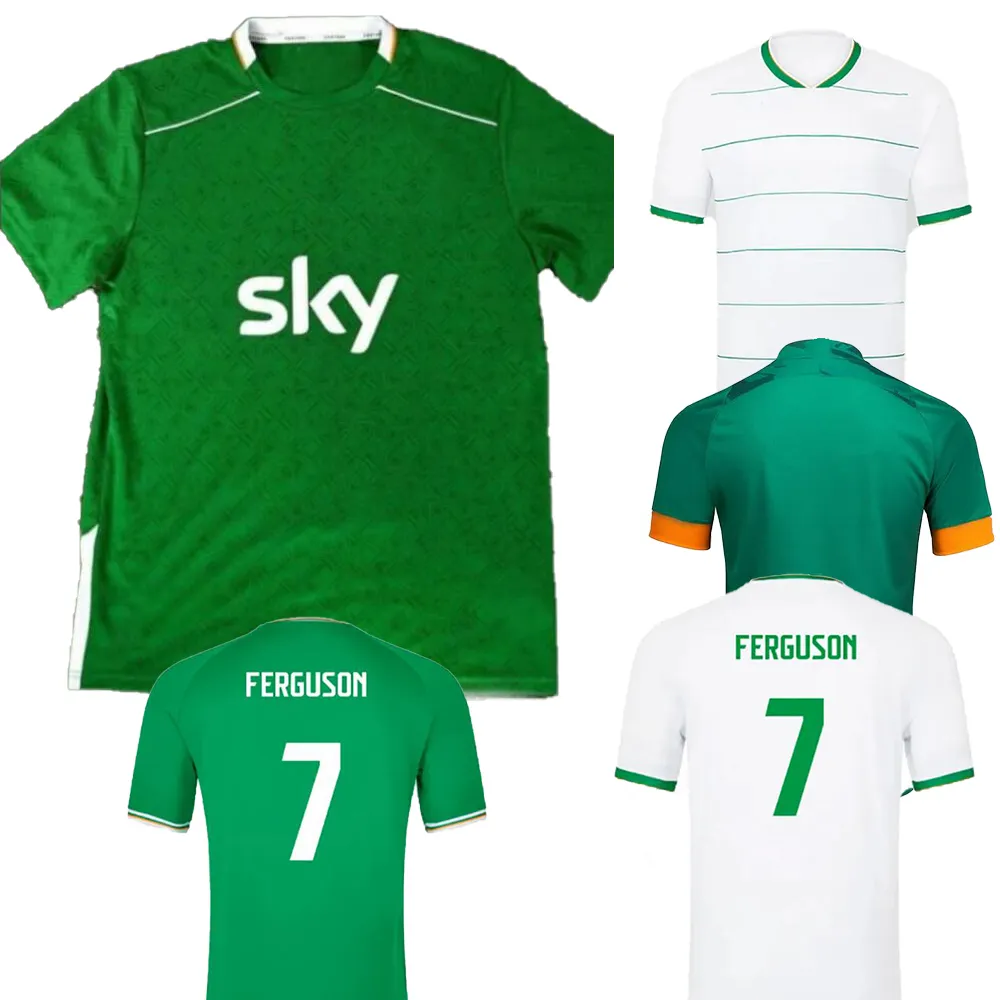 Fotbollströjor 24-25 Irland Hem Anpassade thailändska Kvalitet Kingcaps 7 Ferguson 9 Ferguson 10 Brady 11 McClean 13 Hendrick 3 Doherty 5 Egan Sports Dhgate