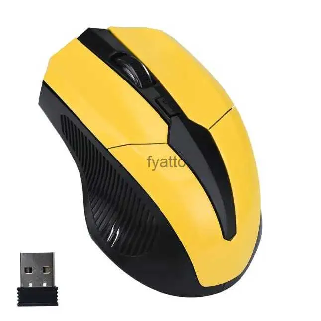 Myszy USB Wireless Mouse 2000 DPI Regulowany komputer optyczny z odbiornikiem 2,4 GHz Ergonomiczny laptop H240407