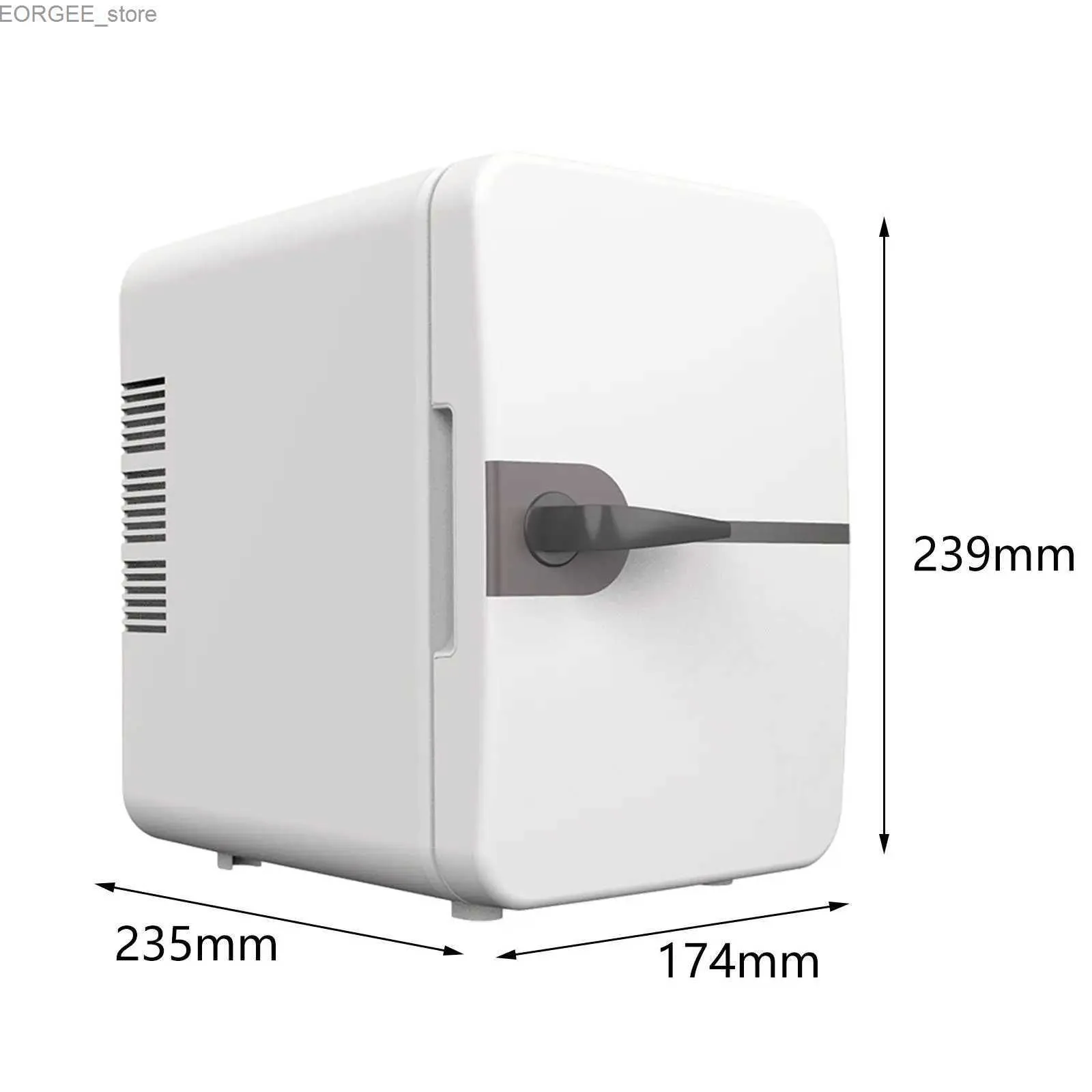 Gefrierschrank 6L Thermoelektrischer Mini -Kühlschrank -einzelner Türkühler und Heizung 30W Y240407