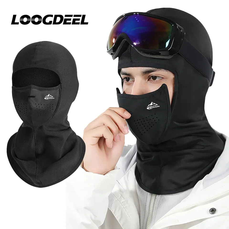 Sciarpe loogdeel sport all'aperto mantieni uomini balaclava caldi donne arrampicarsi nella maschera antivento inverno più velluto ciclismo escursionismo.