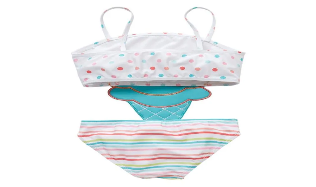 ew 2019 cute ice cream Kids Swimwear Onepiece Girls Swimsuit Kids Swim Suits Girls Bikini Kids Bathing Suits Child Sets Beachwear6209835