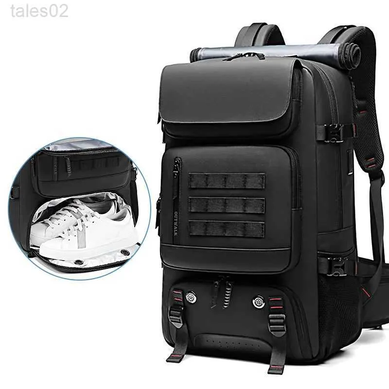 Multifunctionele tassen Heren Travel Backpack Waterdichte 17 inch zakelijke laptop met onafhankelijke schoentas USB-lading 50L Outdoor wandelen YQ240407