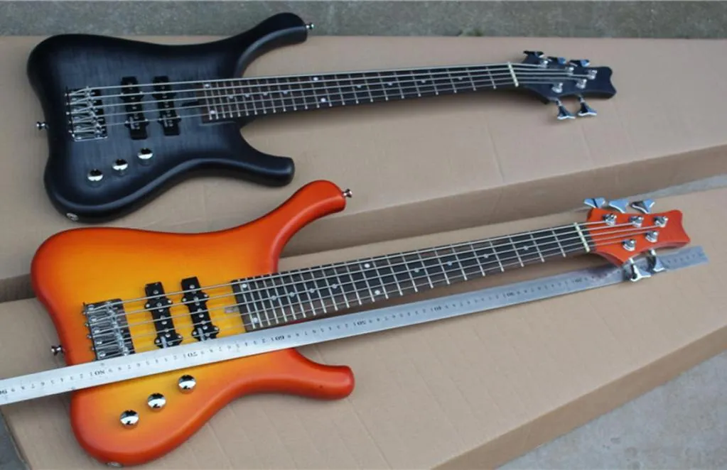 5 Strings Blackorange Bass Guitar de Rosewood FretboTtotal Comprimento 81 cmcan pode ser personalizado como Request7456390