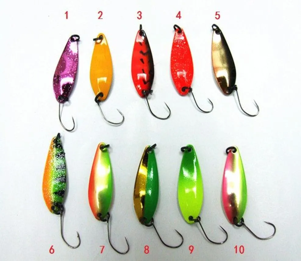 35G 5G Single Hook Ice Fishing Lure Ice Bait Spoon Bait Metal Bait False Lure Tackle Single Hook Salt eller Fresh Water Fish6956861