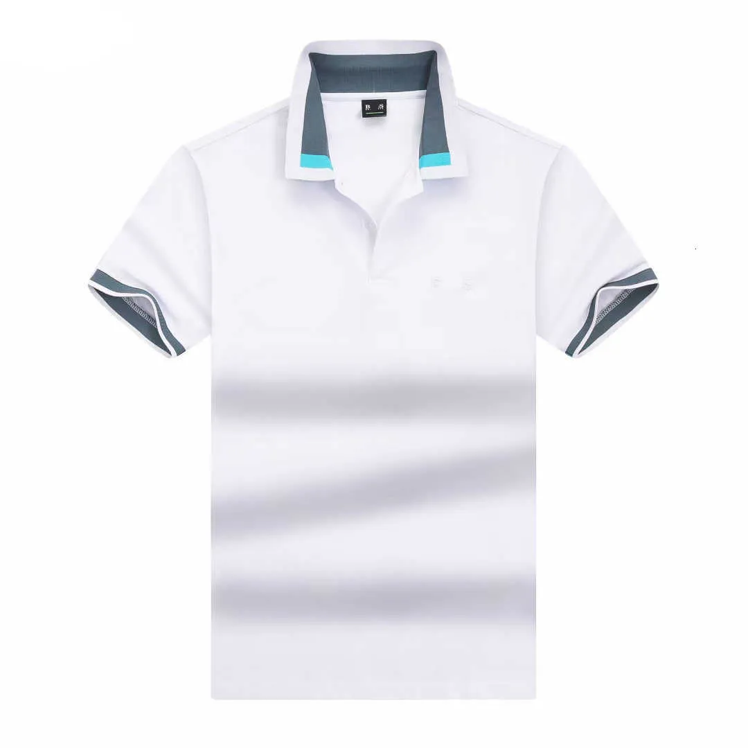 Camisa de camisa de pólo BOSS POLOS DE POLOS DE POLOS T T-SHIRT CASual Business Golf T-shirt Pure Cotton Short Mangas curtas T-shirt 2024 Fashion Brand Summer Top Roupos UEY7