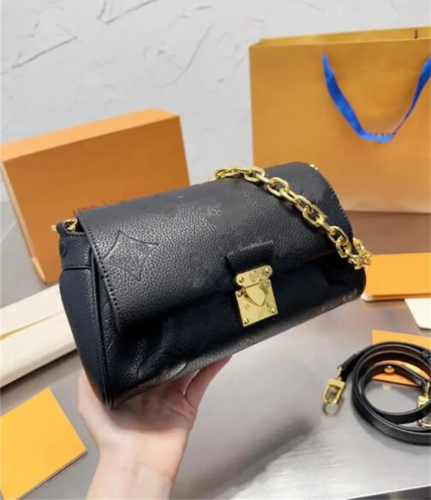 Designer -Tasche Luxusbeutel Cowhide Bag Damenhandtasche Klassische Cross -Body -Umhängetasche Umhängetasche Metallkette Brieftasche