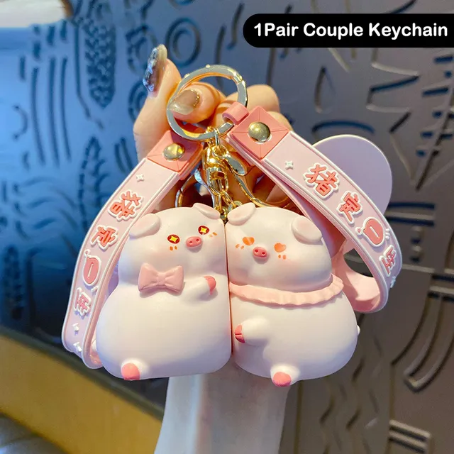 Pig Keychain with Magnetic Clasp | Bag Charms & Keyrings