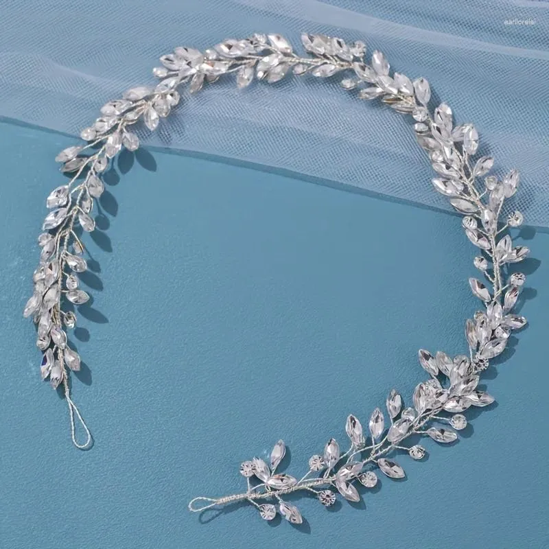 Clip per capelli Crystal Vine Head Abbratura Tiara per donne Rinestone Bridal Bash Wedding Accessori per matrimoni