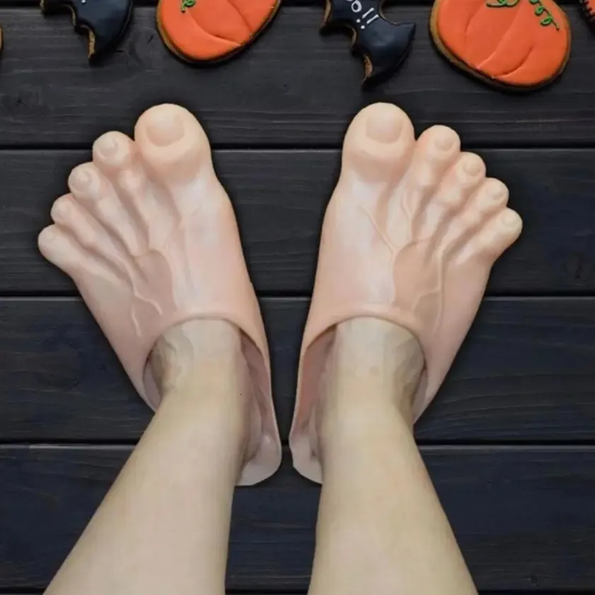 funny Flip Flops Slippers Big Foot Ugly Shoes Cartoon Festival Halloween Decor Tricks Creativity Slippers 241106_vogvips.com