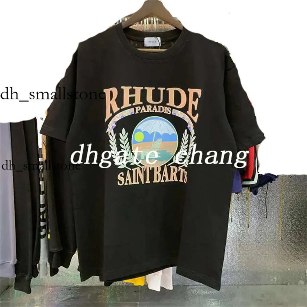 Rhudes T Shirt Men Designer Rhude T-shirt męs