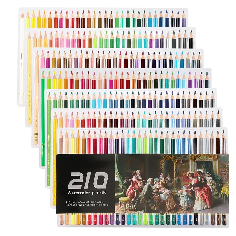 Kalemler Riancy Renkli Kalemler Suluboya Profesyonel Çizim Pens Profesyonel Renkler Sanat Malzemeleri LAPICES DE ROYE İNCELER 05866