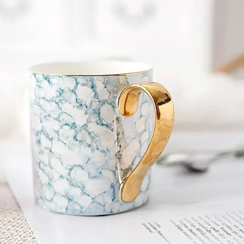 Creative Mug Phnom Penh Simple Bone China Coffee Milk Tea Cup Large Capacity Household Breakfast Couple Drinkware 240407